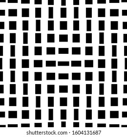 Seamless pattern. Vector geometric background, rectangle transformation.