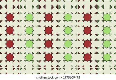 Seamless pattern vector. Geometric background in vintage and retro style