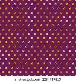 Seamless pattern, vector geometric illustration, handmade with marker pen, abstract irregular shapes. Characteristic tie print, elegant backdrop, 4 colors, boho chic. Fashion trend backdrop.