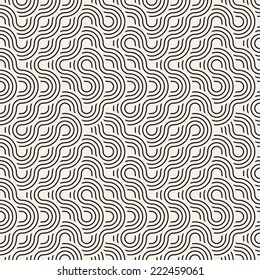 Seamless pattern. Vector geometric texture. Repeating maze