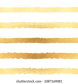 Seamless pattern vector gold foil background. Stripped shiny golden metallic glamour sparkle template for cards, invitations, posters, cards. Vector illustration stock vector.