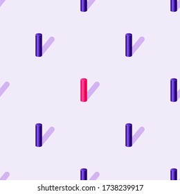 Seamless pattern. Vector graphics. Objects with shadows. Post