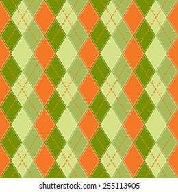 Seamless pattern Vector green clover background for St. Patrick's Day   