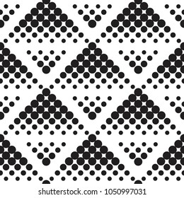 Seamless pattern. Vector halftone dots