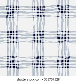 Seamless pattern. Vector hand-drawn abstract background. Repeating square structure. Grey pale multiple lines on white background