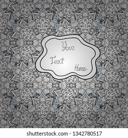 Seamless pattern. Vector illustration. Abstract motif background. Ultrafashionable fabric pattern.