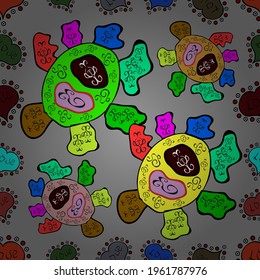 Seamless pattern. Vector illustration. Abstract motif background. Ultrafashionable fabric pattern.