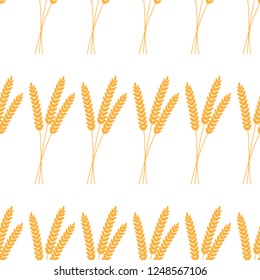 Seamless pattern. Vector illustration. Agriculture wheat Background vector icon Illustration design