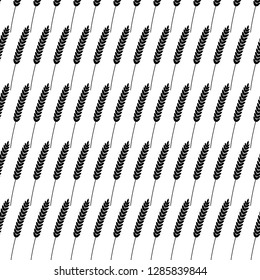 Seamless pattern. Vector illustration. Agriculture wheat Background vector icon Illustration design. Bakery design.