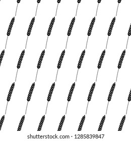 Seamless pattern. Vector illustration. Agriculture wheat. Background vector icon Illustration design. Bakery design.