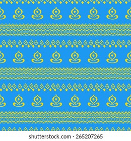 Seamless pattern.  Vector illustration. Arabic, Indian, ethnic motifs.