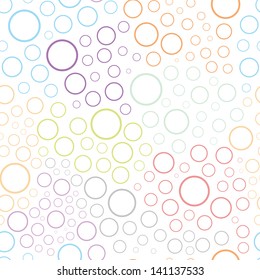 Seamless pattern. Vector illustration of color bubbles