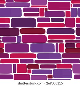 Seamless pattern vector illustration with decorative bricks 