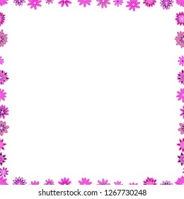 Seamless pattern. Vector illustration. Hand-drawn doodle frames.Illustration in white, violet and pink colors.