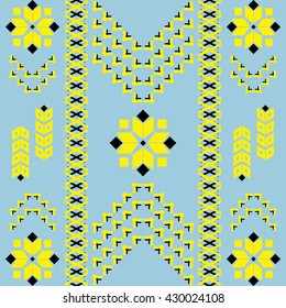 seamless pattern. Vector illustration. Slovenian Traditional Pattern Ornament