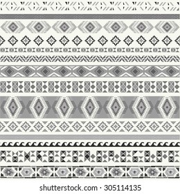 Seamless pattern. Vector illustration for tribal design. Ethnic motif.
