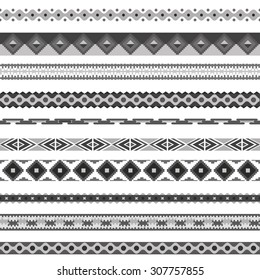 Seamless pattern. Vector illustration for tribal design. Ethnic motif. 