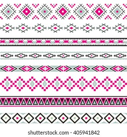 Seamless pattern. Vector illustration for tribal design. Ethnic motif.
