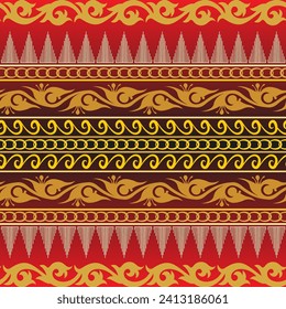 seamless pattern vector indonesian batik. patrern aceh batik. traditional ethnic fabric patterns