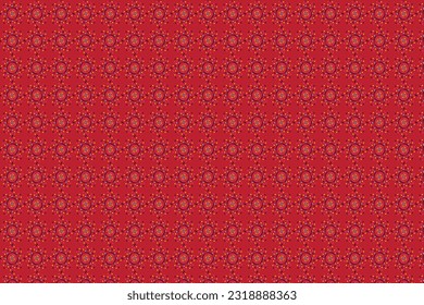 seamless pattern vector on red background