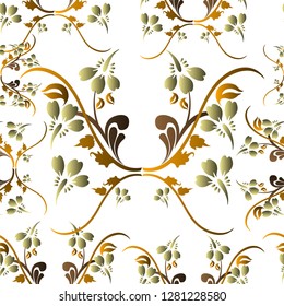 seamless pattern vector  with ornament categories and abstract 