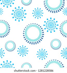 seamless pattern vector  with ornament categories and abstract 