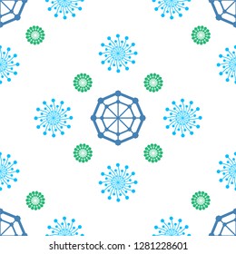 seamless pattern vector  with ornament categories and abstract 