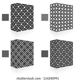 Seamless pattern, Vector packaging box.