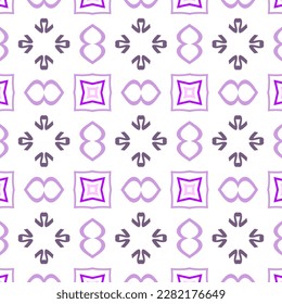Seamless pattern vector with purple color in geometric