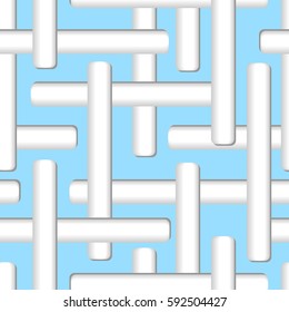 Seamless Pattern. Vector Rectangle. Shadow effect
