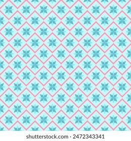 Seamless pattern. Vector retro style background print. Decorative flower texture.