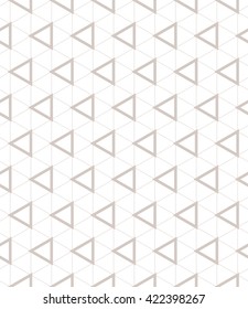 Seamless pattern. Vector subtle background. Geometric abstract texture with triangles. Neutral hipster backdrop.Light universal geometric ornament.
