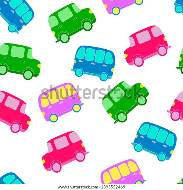 Seamless pattern\
vector with vehicles\
cartoon