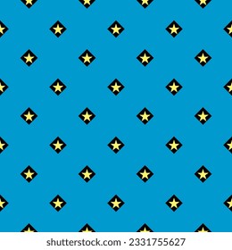 Seamless pattern vector yellow stars on blue background  for wallpaper, fabric,wrapping paper,notebook cover,clothing,backdrop and stationary.