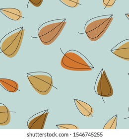 Seamless Pattern Vectors leaves yellow orange brown
colorful