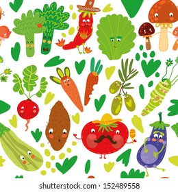Seamless pattern with vegetables.Seamless pattern can be used for wallpaper, pattern fills, web page backgrounds, surface textures.