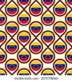 Seamless Pattern Venezuela Flag Vector Illustration Stock Vector ...