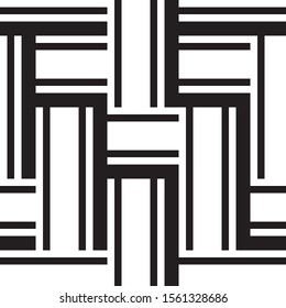 Seamless pattern with vertical black bands.