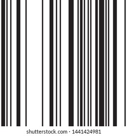 Seamless pattern with vertical black lines. Ratio between white and black is 62%:38%, that is 1.6 Fibonacci ratio (the golden number)