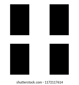 seamless pattern with vertical black rectangles. The golden rectangle. Fibonacci ratio W:H 233:144 (golden number)