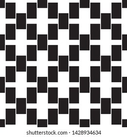 seamless pattern with 
vertical black rectangles. Ratio between Height and Width is 1.6, Fibonacci ratio(the golden number)