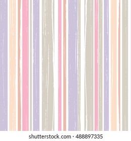 Seamless pattern of vertical brush strokes. Grungy seamless texture. Vector illustration.