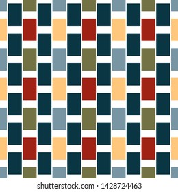 seamless pattern with 
vertical colored rectangles.Ratio between Height and Width is 1.6, Fibonacci ratio(the golden number)