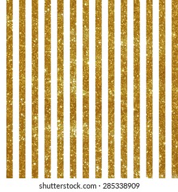 Seamless Pattern With Vertical Gold Stripes