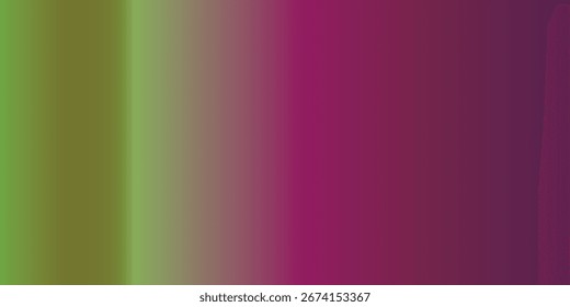 Seamless pattern of vertical stripes exhibiting a smooth color gradient transition from olive green to deep magenta. The hues blend softly.