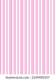 Seamless pattern of vertical stripes. Pink and white background.