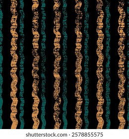 seamless pattern with vertical waves distressed uneven background made of lines retro textile design abstract texture for fabric surface design packaging vector illustration