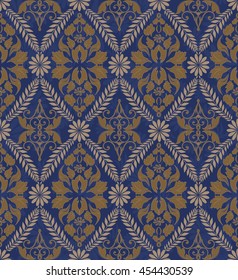 seamless pattern with Victorian motives 