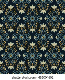 seamless pattern with Victorian motives 