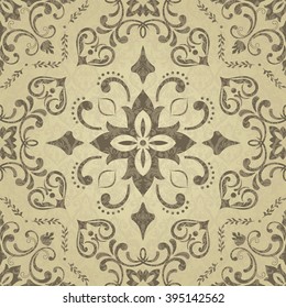 seamless pattern with Victorian motives. Tile